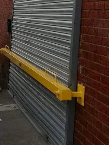 Anti Ram Barrier Smaller Grey Roller Shutter